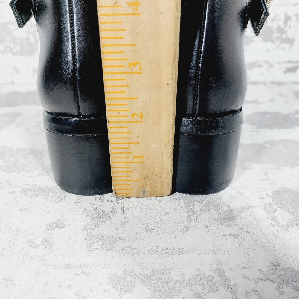 New DV by Dolce Vita Elyse Buckle Block Heel Black Boot.Over-The-Knee E878 - Picture 7 of 13